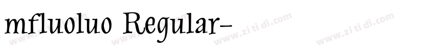 mfluoluo Regular字体转换